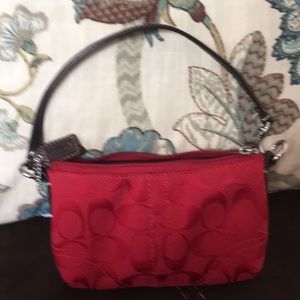 Coach wristlet in red